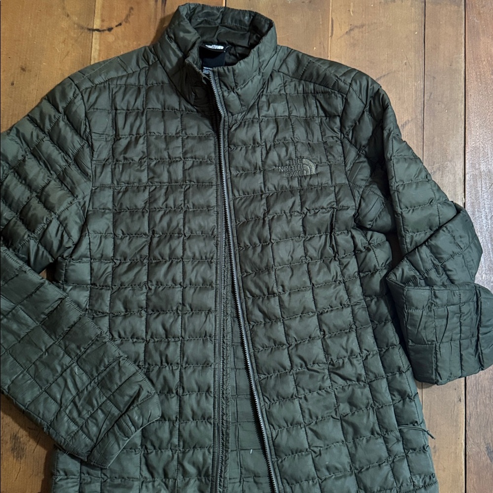 The North Face Mens Thermoball Jacket Mens Small BlueFull Zip Insulated